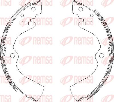 Remsa 4127.00 - Brake Shoe, Drum brakes www.autospares.lv