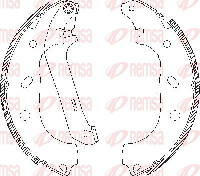 Remsa 4170.00 - Brake Shoe, Drum brakes www.autospares.lv