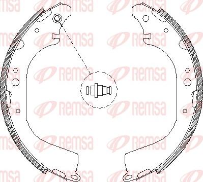 Remsa 4172.01 - Brake Shoe, Drum brakes www.autospares.lv