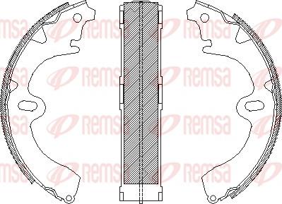 Remsa 4345.00 - Bremžu loki www.autospares.lv