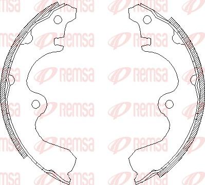 Remsa 4361.00 - Brake Shoe, Drum brakes www.autospares.lv