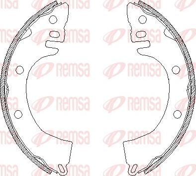 Remsa 4368.00 - Bremžu loki www.autospares.lv