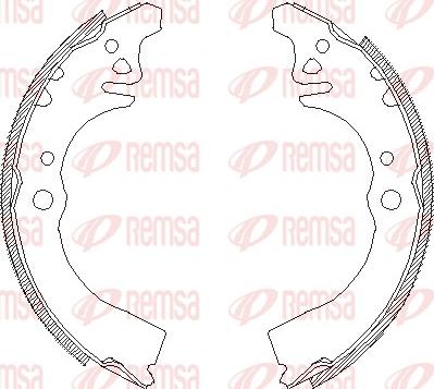 Remsa 4389.00 - Bremžu loki www.autospares.lv