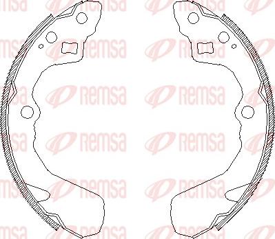 Remsa 4386.00 - Bremžu loki www.autospares.lv