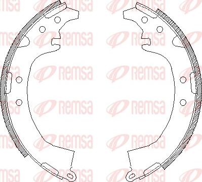 Remsa 4387.00 - Bremžu loki www.autospares.lv