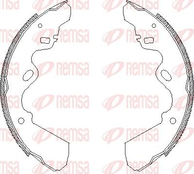 Remsa 4337.00 - Brake Shoe, Drum brakes www.autospares.lv