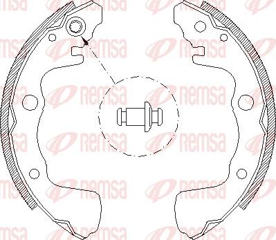 Remsa 4373.00 - Тормозные башмаки, барабанные www.autospares.lv