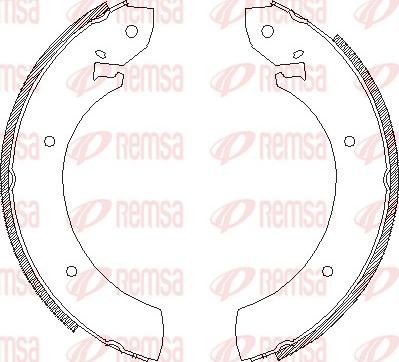 Remsa 4250.00 - Brake Shoe, Drum brakes www.autospares.lv