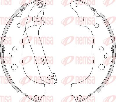 Remsa 4206.01 - Brake Shoe, Drum brakes www.autospares.lv