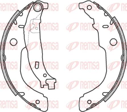 Remsa 4212.00 - Brake Shoe, Drum brakes www.autospares.lv