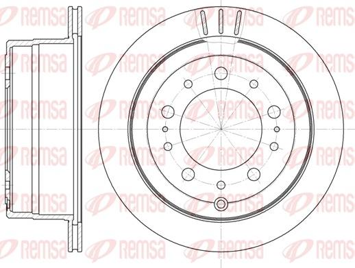 Remsa 6948.10 - Bremžu diski www.autospares.lv