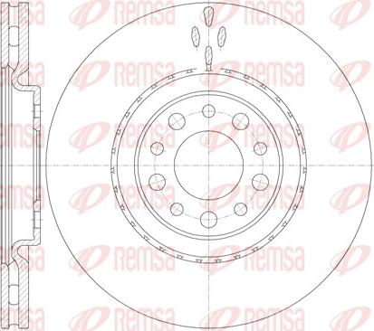 Remsa 6965.10 - Bremžu diski www.autospares.lv