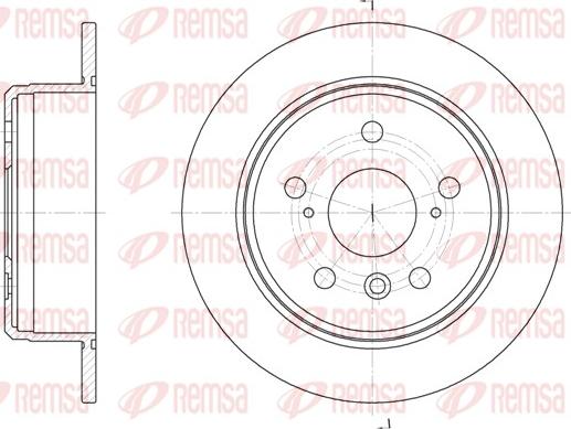 Remsa 6904.00 - Bremžu diski www.autospares.lv