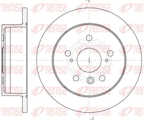 Remsa 6908.00 - Bremžu diski www.autospares.lv