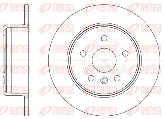 Remsa 6914.00 - Bremžu diski www.autospares.lv