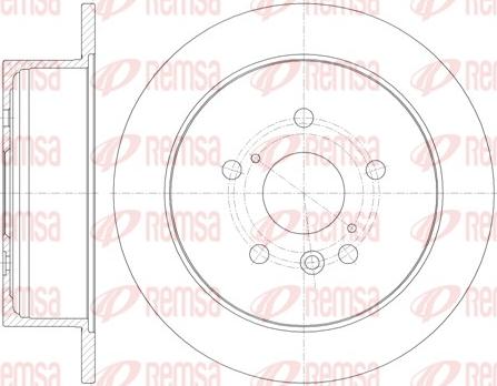 Remsa 6911.00 - Bremžu diski www.autospares.lv