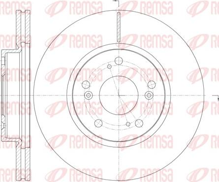 Remsa 6986.10 - Bremžu diski www.autospares.lv