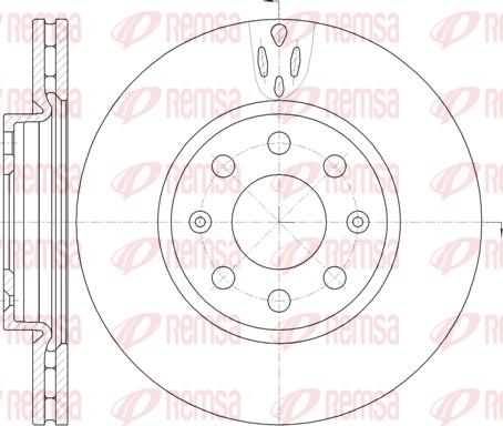 Remsa 6981.10 - Bremžu diski www.autospares.lv