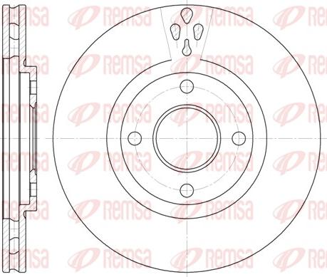 Remsa 6934.10 - Bremžu diski www.autospares.lv