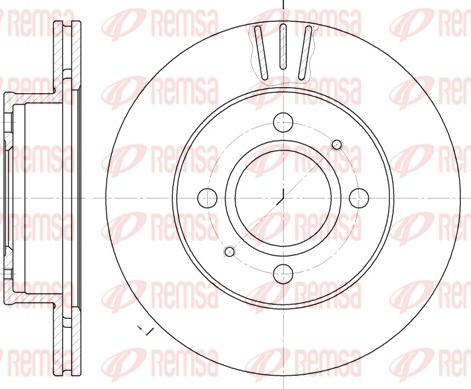 Remsa 6927.10 - Bremžu diski www.autospares.lv