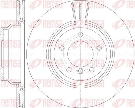 Remsa 6975.10 - Тормозной диск www.autospares.lv