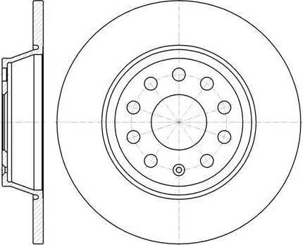 RIDER RD.2625.DF4558 - Brake Disc www.autospares.lv