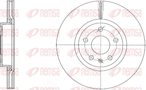 Remsa 6972.10 - Тормозной диск www.autospares.lv