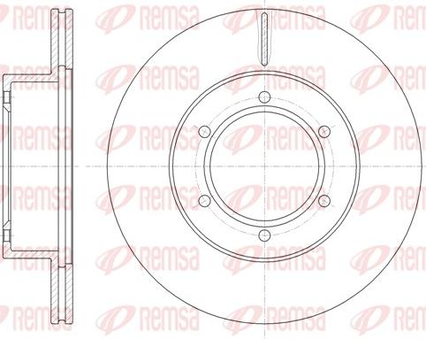 Remsa 6497.10 - Bremžu diski www.autospares.lv