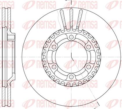 Remsa 6446.10 - Bremžu diski www.autospares.lv