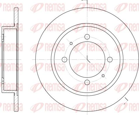 Remsa 6447.00 - Bremžu diski www.autospares.lv