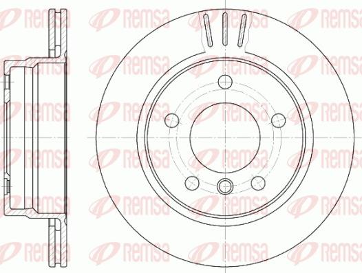 Remsa 6458.10 - Тормозной диск www.autospares.lv