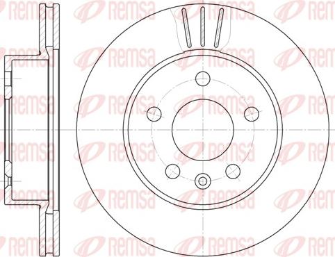 Remsa 6460.10 - Brake Disc www.autospares.lv