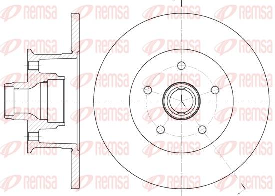 Remsa 6468.00 - Bremžu diski www.autospares.lv