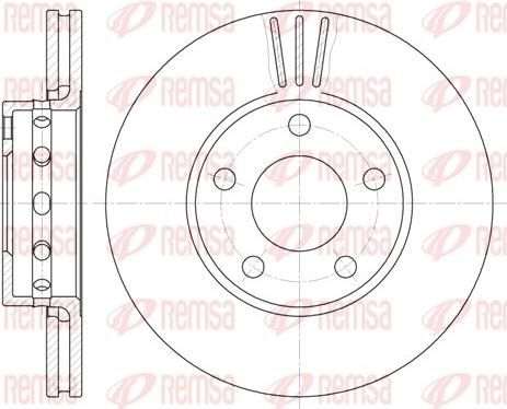 Remsa 6463.10 - Bremžu diski www.autospares.lv