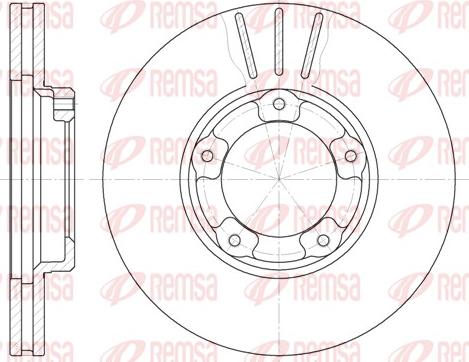 Remsa 6405.10 - Bremžu diski www.autospares.lv