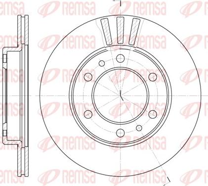 Remsa 6408.10 - Bremžu diski www.autospares.lv