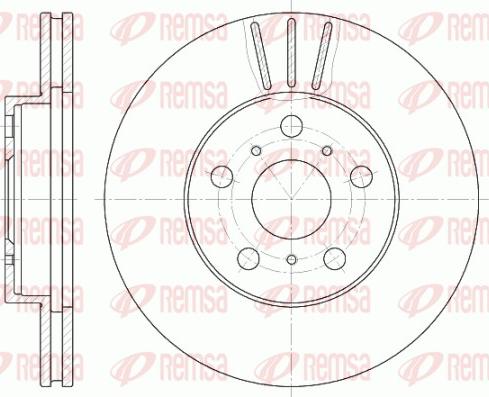 Remsa 6439.10 - Bremžu diski www.autospares.lv