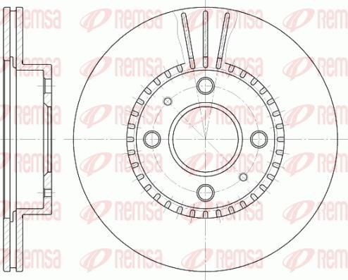 Remsa 6430.10 - Bremžu diski www.autospares.lv