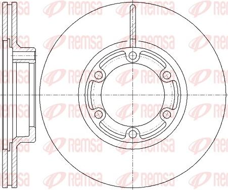 Remsa 6438.10 - Bremžu diski www.autospares.lv