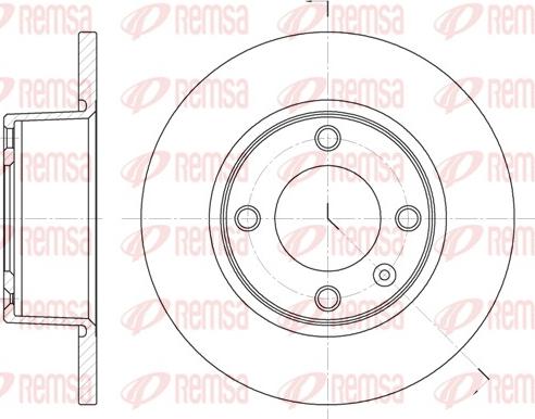 Remsa 6433.00 - Bremžu diski www.autospares.lv