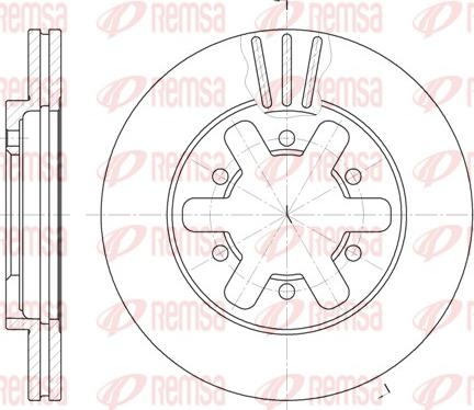 Remsa 6432.10 - Bremžu diski www.autospares.lv