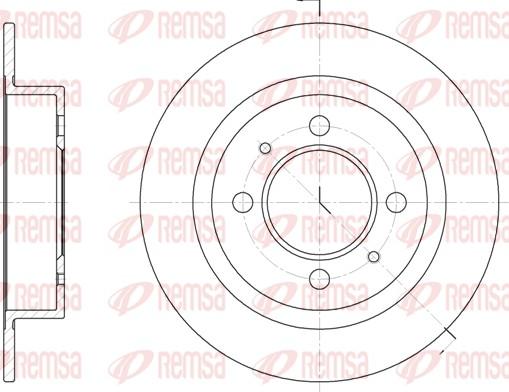 Remsa 6424.00 - Bremžu diski www.autospares.lv