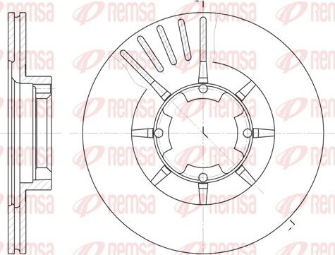 Remsa 6428.10 - Bremžu diski www.autospares.lv