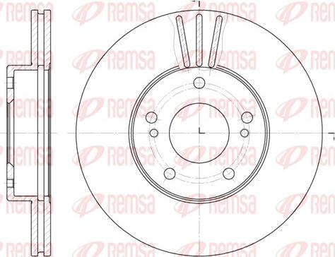 Remsa 6474.10 - Bremžu diski www.autospares.lv