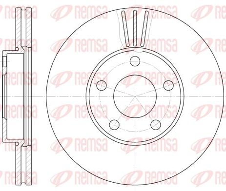 Remsa 6549.10 - Brake Disc www.autospares.lv