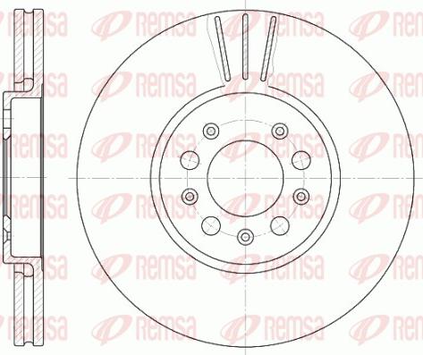 Remsa 6544.10 - Bremžu diski www.autospares.lv