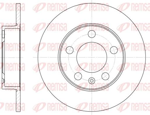 Remsa 6547.00 - Тормозной диск www.autospares.lv