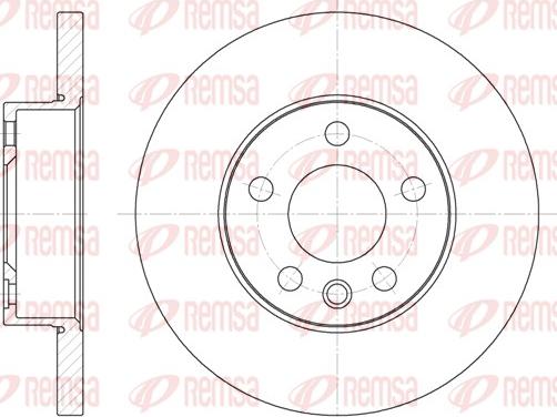 Remsa 6550.00 - Тормозной диск www.autospares.lv