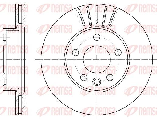 Remsa 6551.10 - Bremžu diski www.autospares.lv