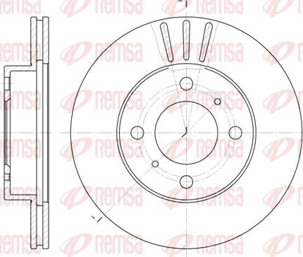 Remsa 6557.10 - Bremžu diski www.autospares.lv